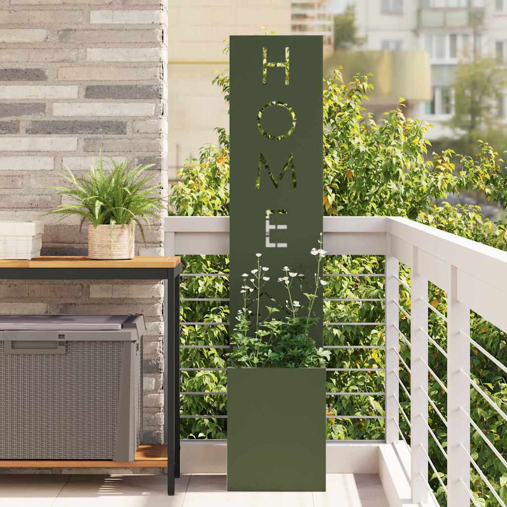 Vidaxl tuin privacy screen fretwerk olijfgroen 32 x 32 x 150 cm