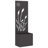 Vidaxl tuin privacy screen zwart 50 x 140 cm koudgewalst staal