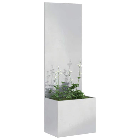 Vidaxl tuin privacy screen zilver 50 x 32 x 150 cm roestvrij staal