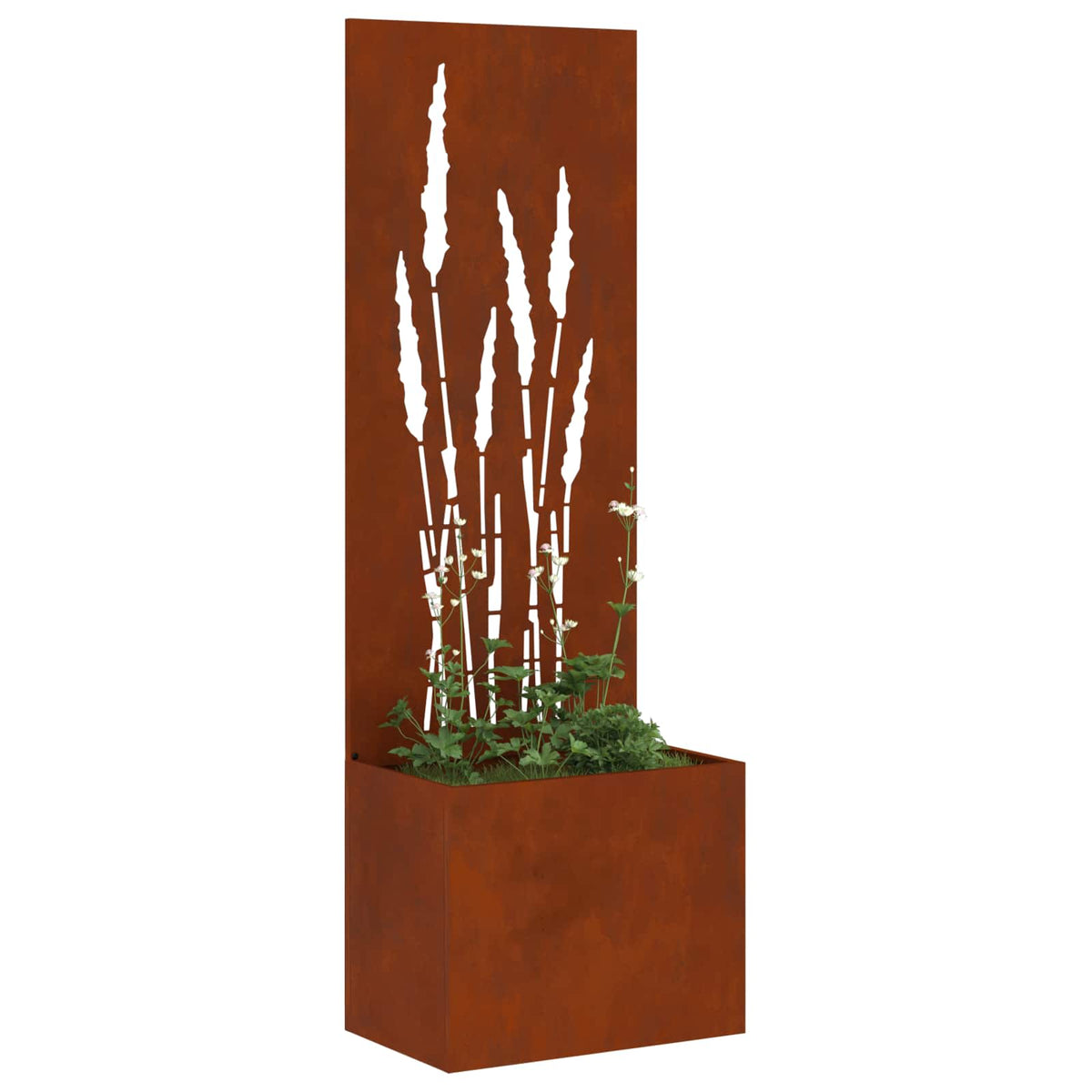 Vidaxl tuin privacy screen roestig 50 x 32 x 150 cm cortenstaal