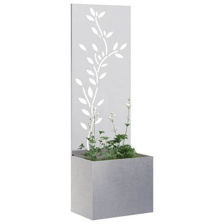 Vidaxl tuin privacy screen zilver 50 x 32 x 150 cm roestvrij staal
