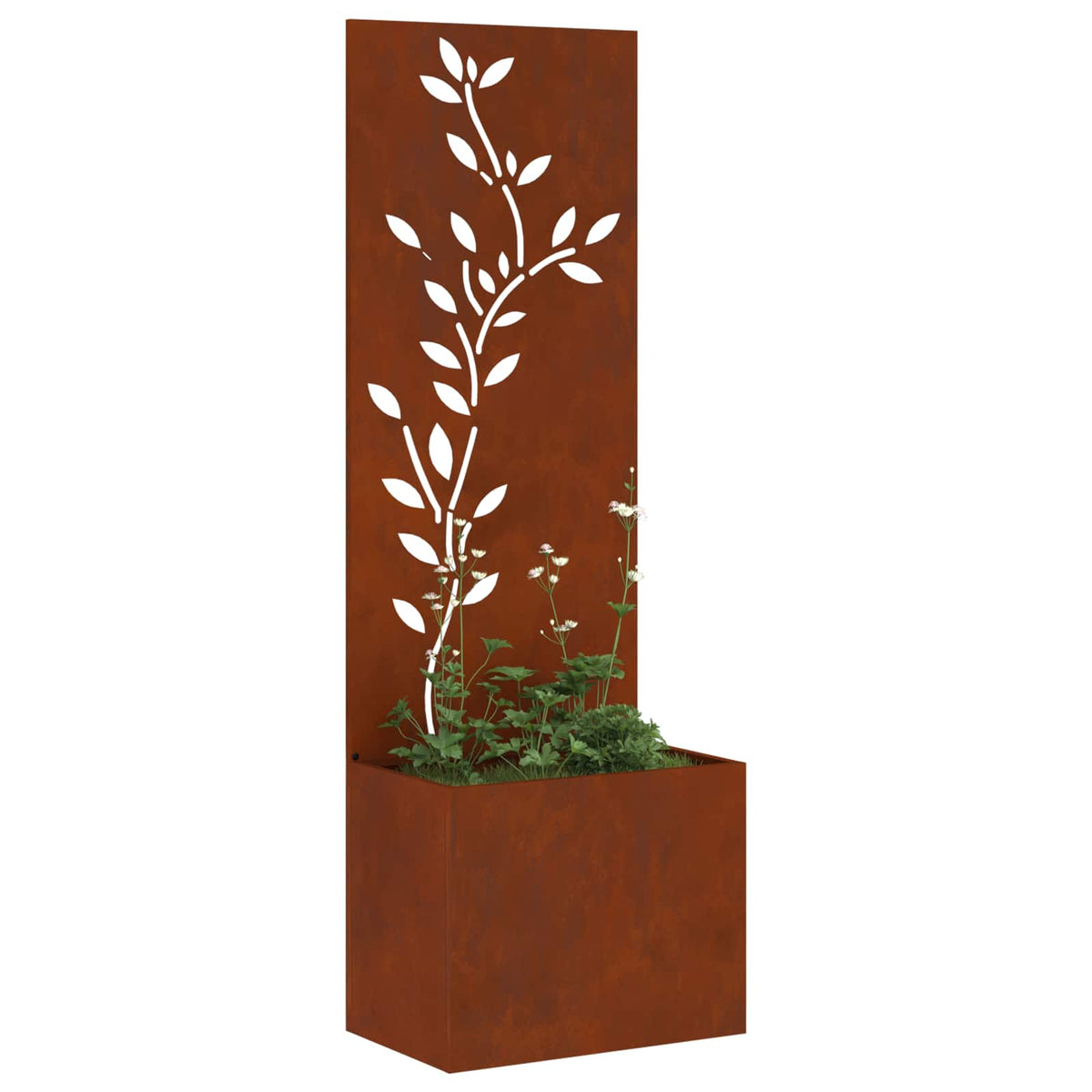 Vidaxl tuin privacy screen roestig 50 x 32 x 150 cm cortenstaal