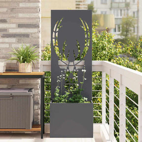 Vidaxl tuin privacy screen dierenprint antraciet 50 x 32 x 150 cm