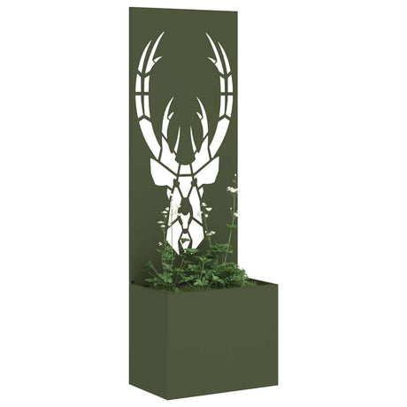 Vidaxl tuin privacy screen dierenprint olijfgroen 50 x 32 x 150 cm
