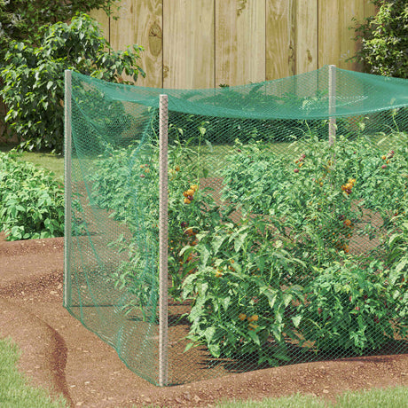 Vidaxl vogel beschermnet groen 4 x 25 m polyetheen