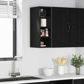 Vidaxl hangkast zwart eiken 20 x 29,5 x 60 cm bewerkt hout