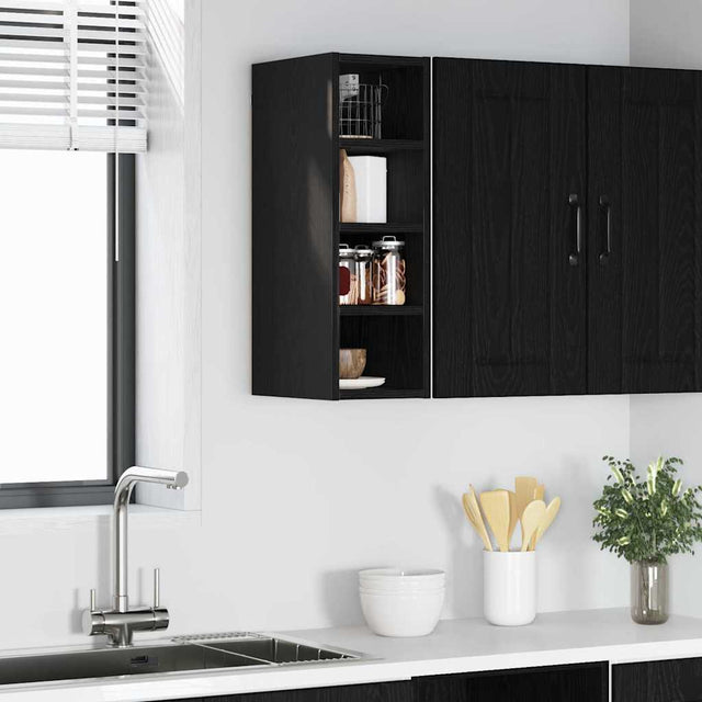 Vidaxl hangkast zwart eiken 20 x 29,5 x 60 cm bewerkt hout
