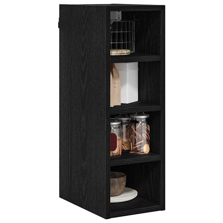 Vidaxl hangkast zwart eiken 20 x 29,5 x 60 cm bewerkt hout