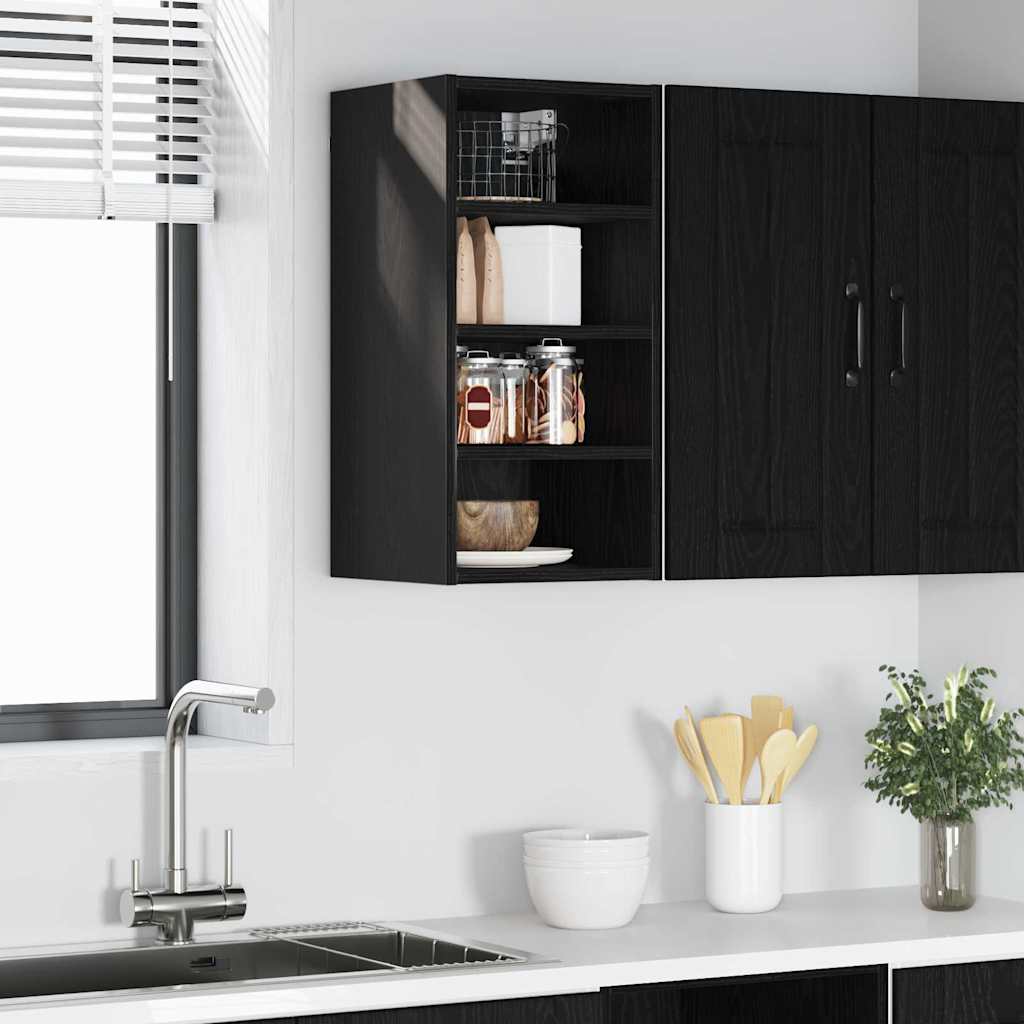 Vidaxl hangkast zwart eiken 30 x 29,5 x 60 cm bewerkt hout