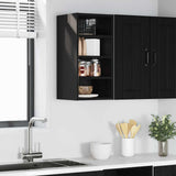 Vidaxl hangkast zwart eiken 30 x 29,5 x 60 cm bewerkt hout