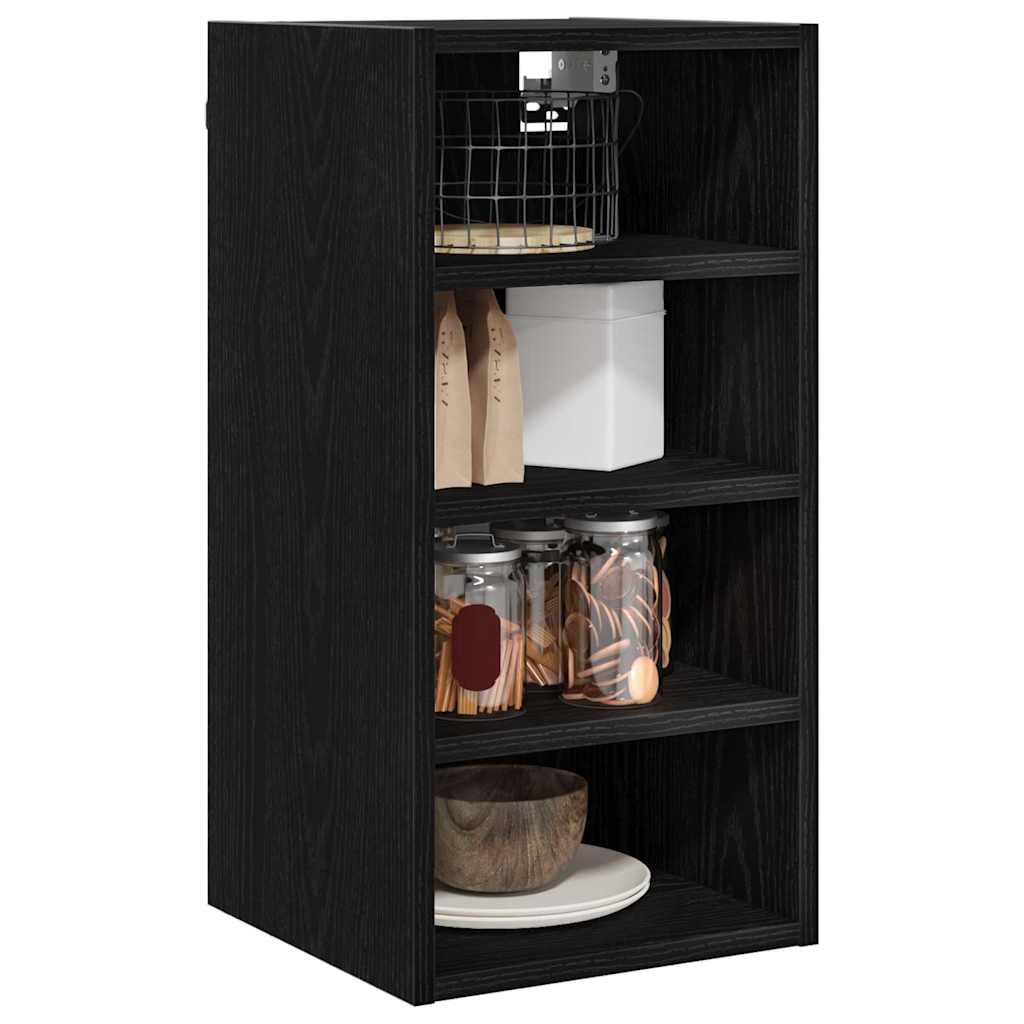 Vidaxl hangkast zwart eiken 30 x 29,5 x 60 cm bewerkt hout