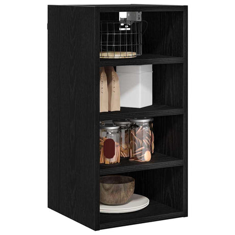 Vidaxl hangkast zwart eiken 30 x 29,5 x 60 cm bewerkt hout