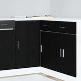 Vidaxl keuken hoek onderkast zwart eiken 86 x 46 x 81,5 cm