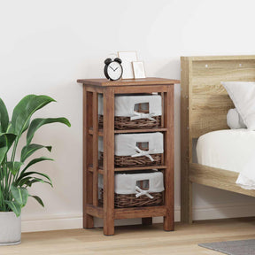 Vidaxl bijzettafel bruin 38 x 28 x 72 cm massief mahoniehout