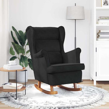 Vidaxl schommelstoel met kussen zwart 92 x 71 x 100 cm multiplex