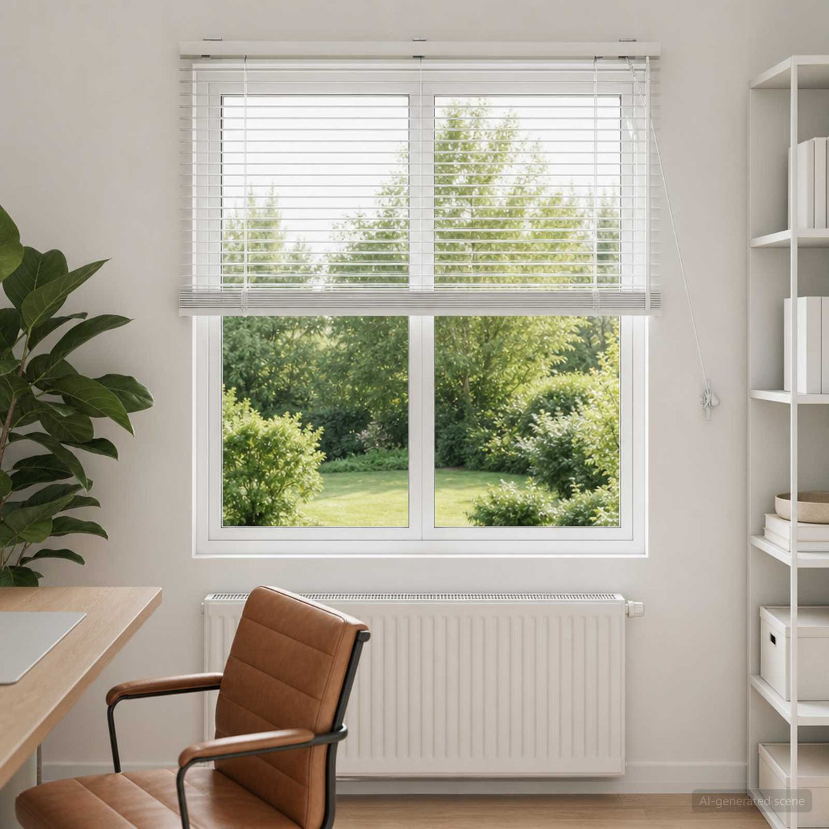 Vidaxl venetiaanse jaloezie wit 100 x 130 cm 35 mm