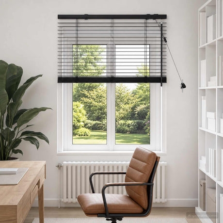 Vidaxl venetiaanse jaloezie zwart 70 x 130 cm 35 mm