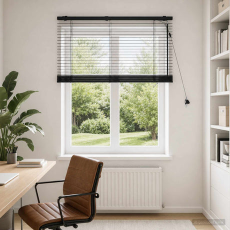 Vidaxl venetiaanse jaloezie zwart 120 x 130 cm 35 mm