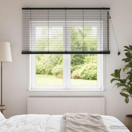 Vidaxl venetiaanse jaloezie zwart 125 x 130 cm 35 mm