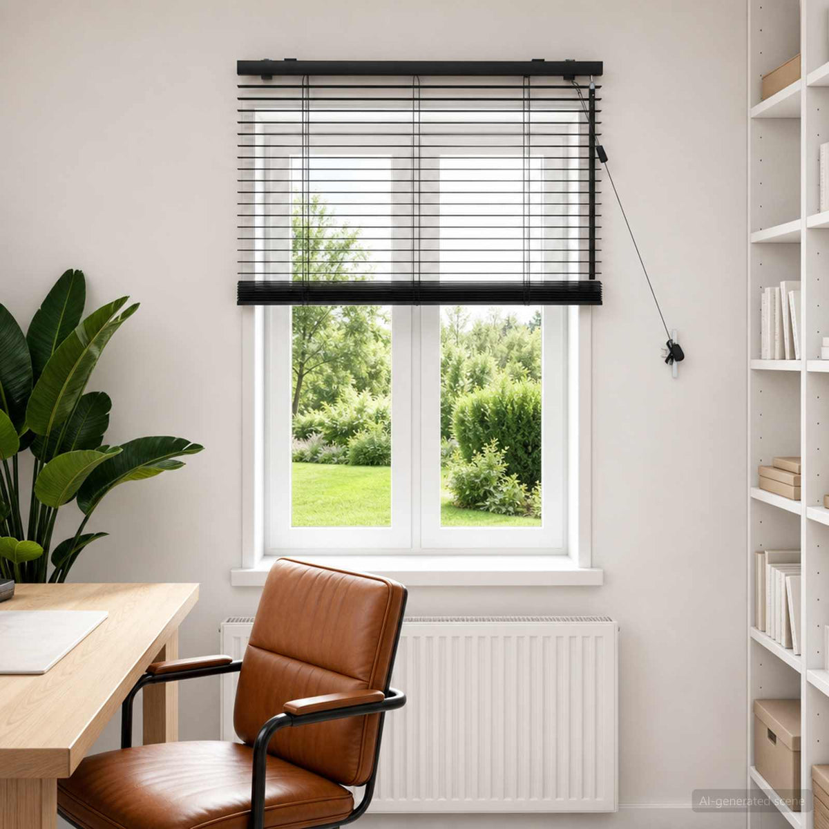 Vidaxl venetiaanse jaloezie zwart 70 x 160 cm 35 mm