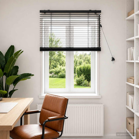 Vidaxl venetiaanse jaloezie zwart 70 x 160 cm 35 mm