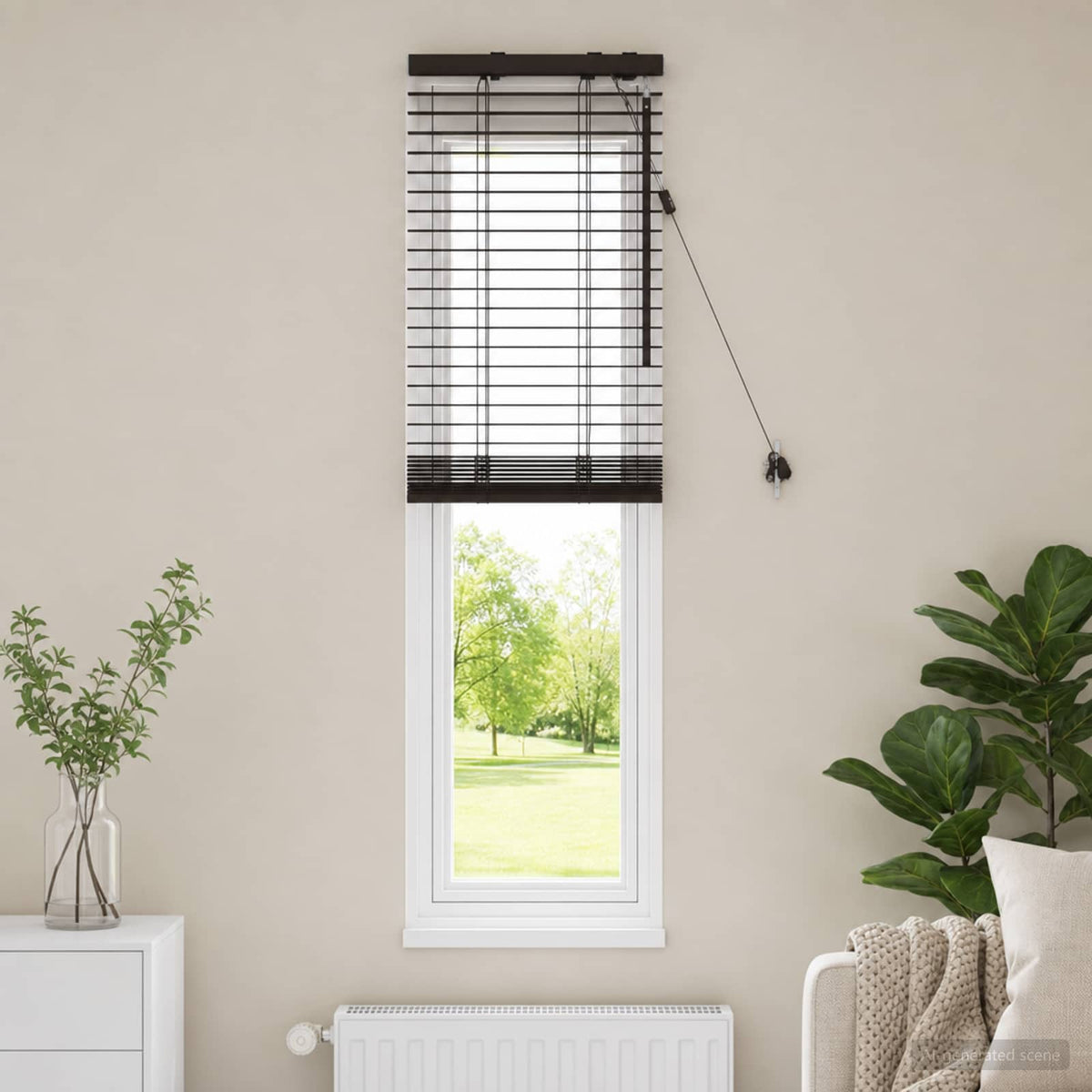Vidaxl venetiaanse jaloezie donkerbruin 40 x 130 cm 35 mm