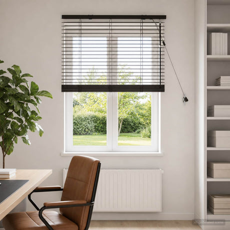 Vidaxl venetiaanse jaloezie donkerbruin 75 x 130 cm 35 mm