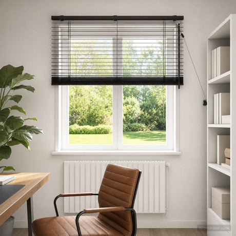 Vidaxl venetiaanse jaloezie donkerbruin 100 x 130 cm 35 mm