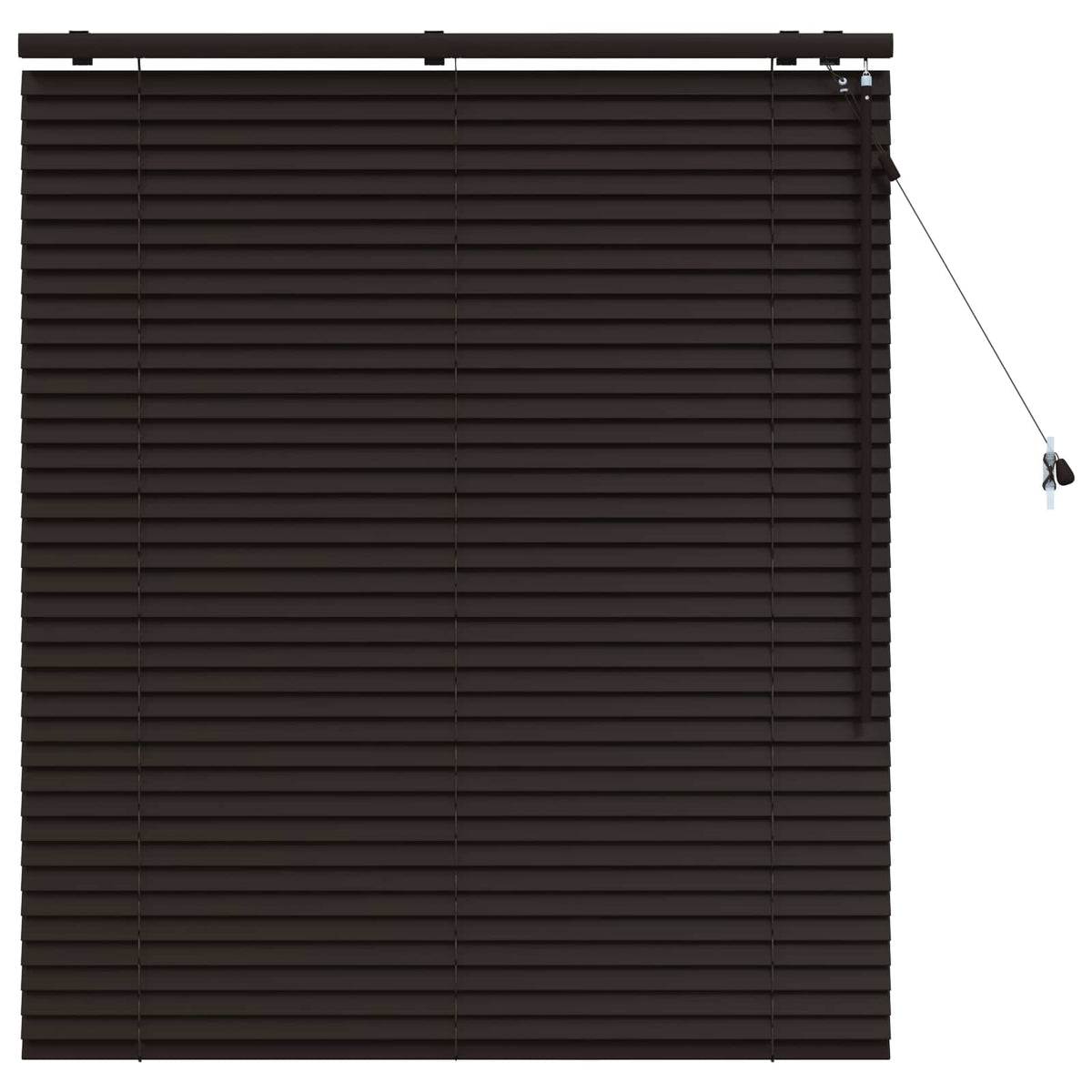 Vidaxl venetiaanse jaloezie donkerbruin 110 x 130 cm 35 mm