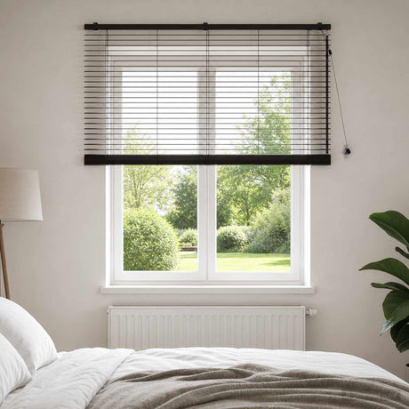 Vidaxl venetiaanse jaloezie donkerbruin 145 x 130 cm 35 mm