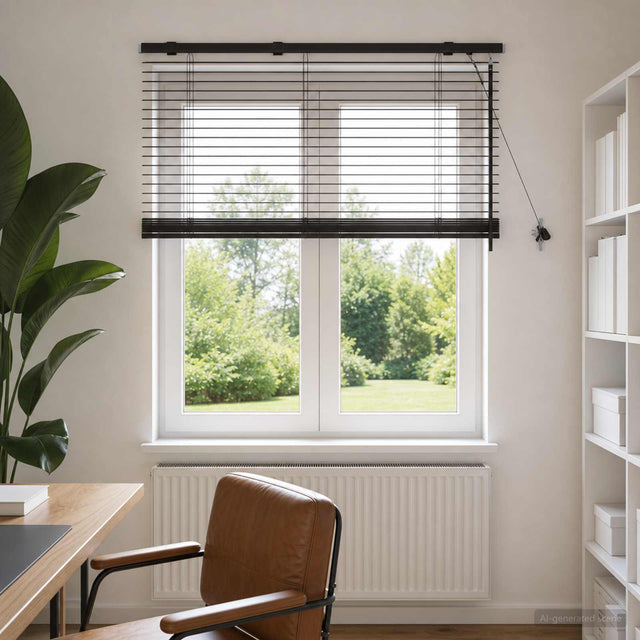 Vidaxl venetiaanse jaloezie donkerbruin 100 x 160 cm 35 mm