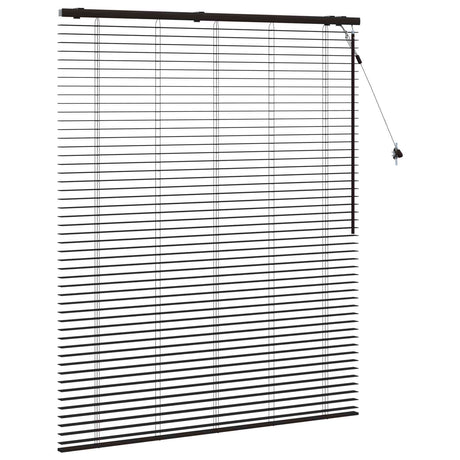 Vidaxl venetiaanse jaloezie donkerbruin 125 x 160 cm 35 mm