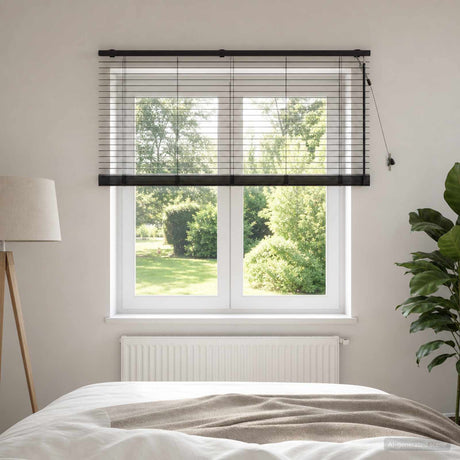 Vidaxl venetiaanse jaloezie donkerbruin 145 x 160 cm 35 mm