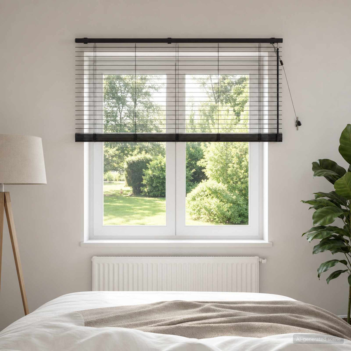 Vidaxl venetiaanse jaloezie donkerbruin 150 x 160 cm 35 mm
