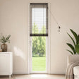 Vidaxl venetiaanse jaloezie donkerbruin 50 x 250 cm 35 mm