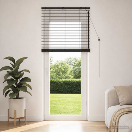 Vidaxl venetiaanse jaloezie donkerbruin 70 x 250 cm 35 mm