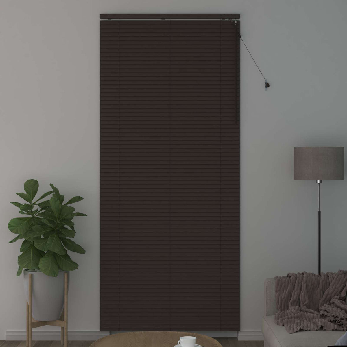 Vidaxl venetiaanse jaloezie donkerbruin 110 x 250 cm 35 mm
