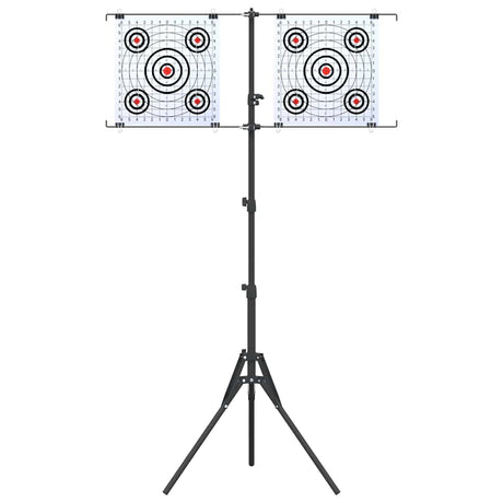 Vidaxl doelstandaard zwart en wit 82,5 x 51 x 150 cm metaal