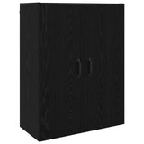 Vidaxl wandkast zwart eiken 69,5 x 34 x 90 cm bewerkt hout