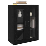 Vidaxl opbergkast wandgemonteerd zwart eiken 69,5 x 34 x 90 cm