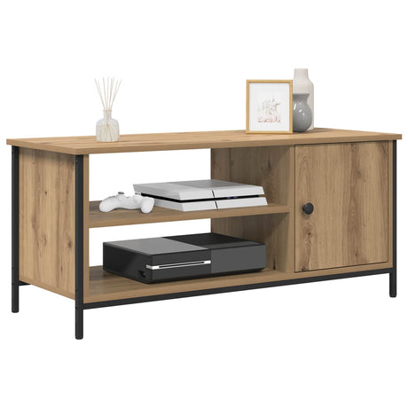 Vidaxl tv-kast 100 x 40 x 45 cm artisan eiken bewerkt hout