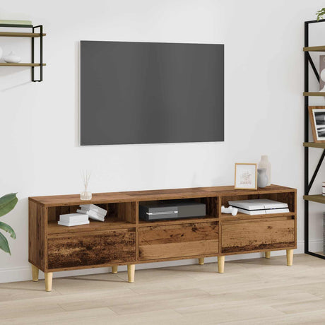Vidaxl tv-kast 150 x 30 x 45 cm oud hout bewerkt hout