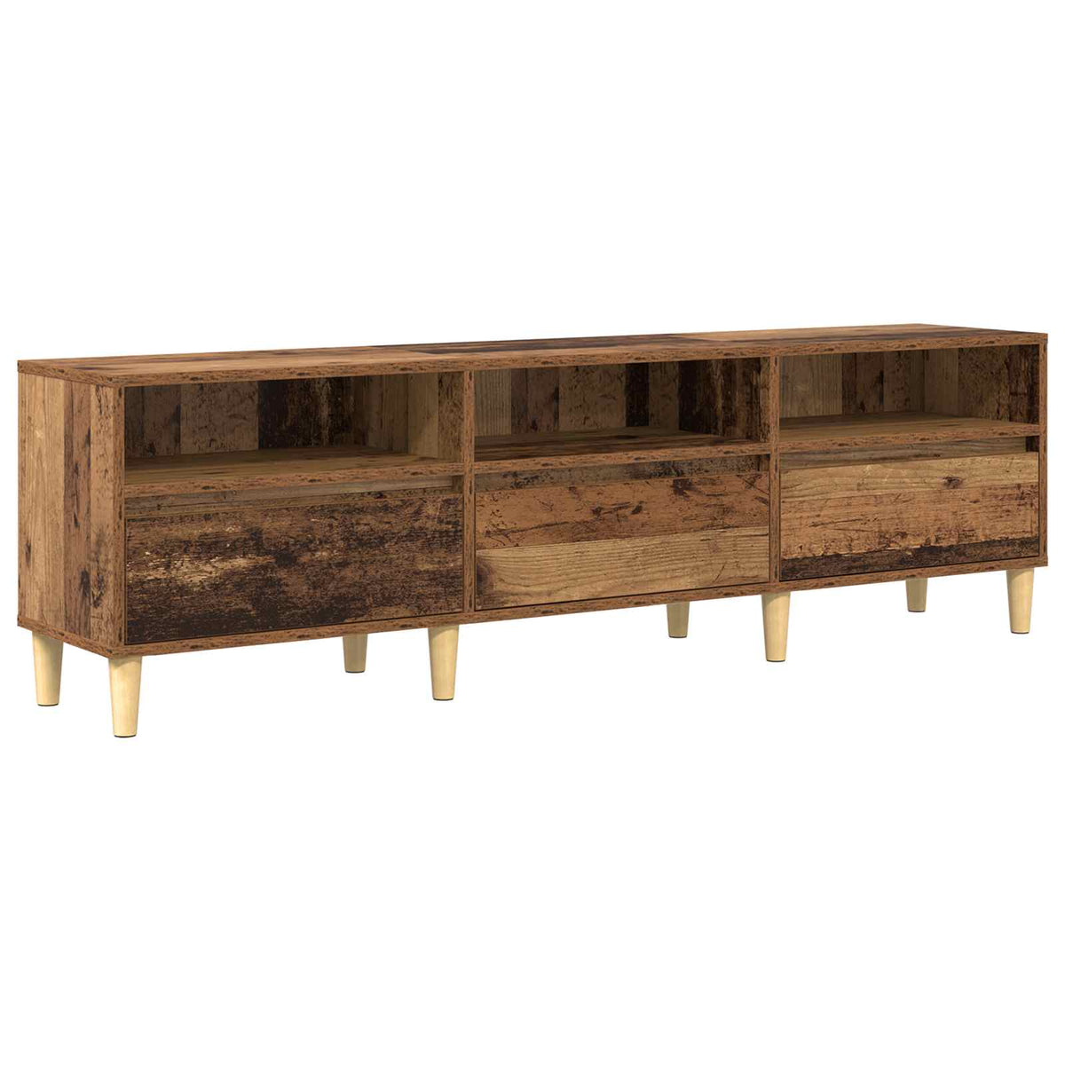 Vidaxl tv-kast 150 x 30 x 45 cm oud hout bewerkt hout