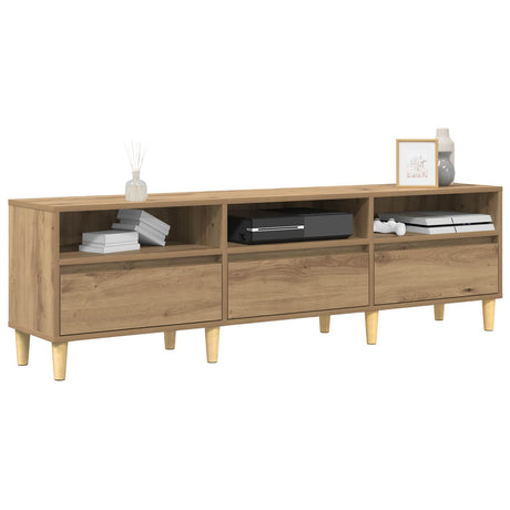 Vidaxl tv-kast 150 x 30 x 45 cm artisan eiken bewerkt hout