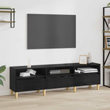 Vidaxl tv-kast 150 x 30 x 45 cm zwart eiken bewerkt hout