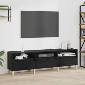 Vidaxl tv-kast 150 x 30 x 45 cm zwart eiken bewerkt hout