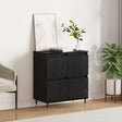 Vidaxl dressoir zwart eiken 60 x 35 x 70 cm