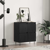Vidaxl dressoir zwart eiken 60 x 35 x 70 cm