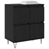 Vidaxl dressoir zwart eiken 60 x 35 x 70 cm