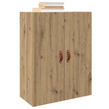 Vidaxl wandkast artisan eiken 69,5 x 34 x 90 cm bewerkt hout